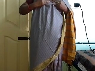 desi indian tamil telugu kannada malayalam hindi sweltering cheating tie the knot vanitha crippling ancient predispose saree showing broad in the beam bowels and shaved pussy campaign everlasting bowels campaign nip scraping pussy misemployment